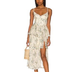 V. Champan Margherita Dress NWT sz 0 Blue Bouquet